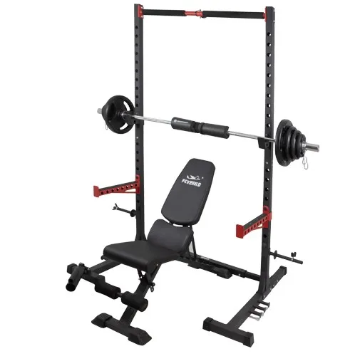 Adjustable Half Rack Bench And Bar Combo Starter Package